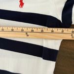 Ralph Lauren Vintage  Pony Stitch Skinny Polo Rugby Dress Striped size L Preppy Photo 6