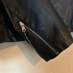 Baccini Women’s Black Faux Leather Full Zip Jacket 1X Photo 3
