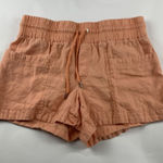 Athleta  Orange Sorbet Linen Cabo Pull On Shorts 12 Photo 0