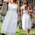 Madewell Eyelet Tiered Midi white dress Photo 1