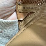 Franco Sarto  | Yvette Brown Leather Woven Peep Toe Stacked Mule Wedge Heel, 10M Photo 6