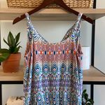 CAbi #317 Drape Cotton Modal Stretch Knit Jersey Maxi Print Dress, S Photo 8