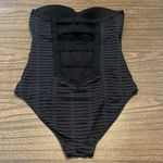 Bond Eye Australia Size 8 Black Bandeau Strapless One Piece Swimsuit Photo 1