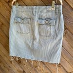 Seven7 jeans denim striped utility skirt size 12 Photo 5