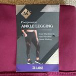 Members Mark Burgundy Compression Ankle Leggings XXL Photo 3