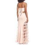 Maria Bianca Nero  Alex V-Neck Sheer Panel Gown Photo 8