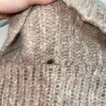 Free People Tan Fair Isle Alpaca Chunky Knit Turtleneck Sweater Photo 7