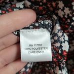 Mileage  black floral flounce sleeve peasant blouse size 2x Photo 6