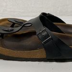 Birkenstock  Sandals Women's Gizeh Black Birko Flor EU 39 US 8 - has some wear Photo 7