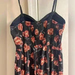 Band of Gypsies jumpsuit corset top pockets rose print Medium Photo 5