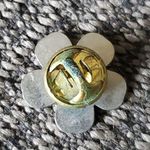 VTG Blue Enamel Forget Me Not Flower Hat Cap Tie Lapel Pin Pinback Brooch Badge Photo 1