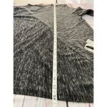 Chico's 3 Tunic Knit Womens XL Shirt Gray 3/4 Sleeves Asymmetric Marble Space Dye Photo 6