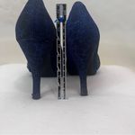 BKE Sole Stilletos Blue Metallic Animal Print 8.5 Women’s Photo 11