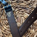 NWT Women’s vintage Tiger leather belt black gold 34” gold buckle pebble retro Photo 4