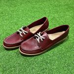 Vintage Women’s Leather Loafers SZ 9.5 Burgundy Shoes Casual Preppy EUC Red Photo 1