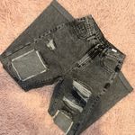 SheIn Black Distressed Mom Jeans Photo 4