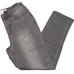 New Girl With Curves Raw Hem Ankle Length Girlfriend Jeans Gray Wash Size 4 Photo 9