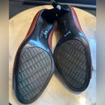 Calvin Klein  Business Formal Brown & Black Shoe Metal Buckle Peep Toe SZ… Photo 7