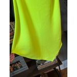 ET OCHS Mia Asymmetric Mini Dress Light Green Womens Size 4 Yellow Photo 4