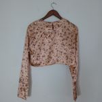 ZARA  Women Floral Print Crop Top Size Medium Photo 9