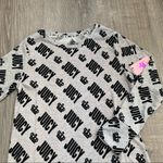 Juicy Couture Juicy By  Womens Long Sleeve Crew Neck Nightshirt Grey Logo Photo 4
