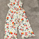 Gal Meets Glam  White Floral Jumpsuit Photo 0