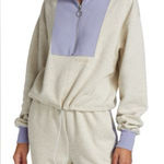 Staud Alys Colorblock Sweatshirt Gray Size L Photo 0