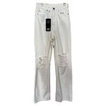 Dr. Denim Echo Wide Leg Jeans in White Ripped 25/32 New Womens Denim Pants Photo 4