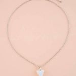 Blue Crystal Pointed Pendant Necklace Photo 1