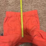 Gap Womens Size XS Linen Blend Pull On Mid Rise Pants Drawstring Pants Coral Photo 6
