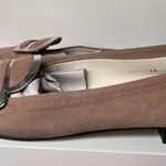 Tods Tan Suede Loafers with Silver Hardware Photo 2