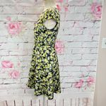 J.Crew Women's Cap Sleeve Floral A-Line Dress Yellow Size 0 Photo 8