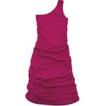 L Space x Revolve Dress Womens X Small Pink Alana One Shoulder Ruched Mini Size XS Photo 2