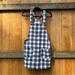 Cindy Plaid Shift Dress size small fall autumn blue overalls size‎ small Photo 2