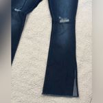 Ymi Jeans Womens 9/29 Blue Flared Ripped Split Hems Gigi Pants High Rise Denim Photo 3