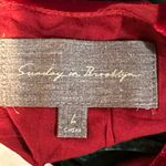 Sunday in Brooklyn  red velvet swing tank size L glam, holiday, Photo 3