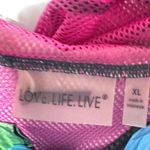 Love Life Live Women's XL Tie Dye Hooded Windbreaker Jacket Photo 1