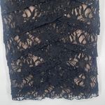 Scarlett Lace Bandage Dress Sz 16 Black Sequin Goth Bodycon Retro Glam Gatsby Photo 4