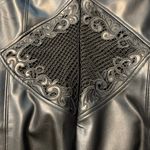 Shoshanna NEW Strapless Leather Merlot Dress in Jet Black Size 6 Photo 5