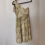 Ralph Lauren Lauren  Women Sz 10 One Shoulder 100% Silk Midi Cocktail Party Dress Photo 2
