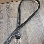 Echt Leder Leather Black Genuine Leather Women's Belt Made in Italy Large Photo 0