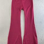 JoyLab Large L Ribbed Textured Flare Leggings Hot Pink Ankle Slits Women Joy Lab Photo 2