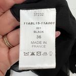 Chloé Chloe Size S 4 Blouse Black Semi Sheer Button Up Metallic Copper Sequin Collar Photo 7