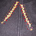 Arriviste Vintage Beaded Embroidered Cat Dog Animals Birds Sweater Small Zip Up Black Photo 9