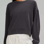 Lululemon Softstreme Perfectly Oversized Cropped Crew Charcoal Sweatshirt Photo 0