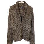 Jones New York Signature sweater blazer size medium womens - black and gold Photo 1