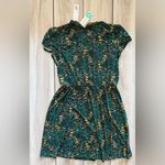 Kaileigh  Genesis Knit Floral Tie Neck Dress Green Large Petite NWT STITCH FIX Photo 2