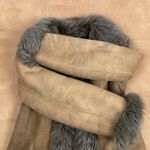Genuine Shearling Sheepskin Penny Lane Leather Coat EU44 Brown Photo 7