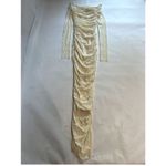 BUMPSUIT NEW Off The Shoulder Soft Mesh Maternity Dress in Ivory Photo 10