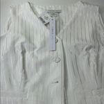 Carole White Pinstripe Women's Vest Size XL Photo 5